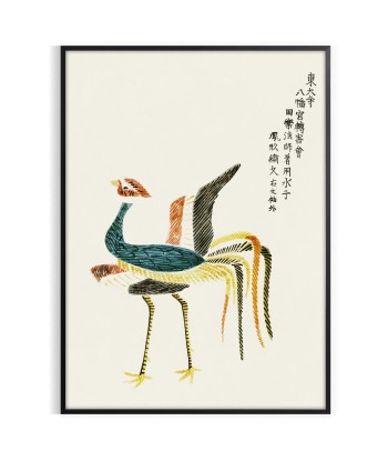 Vintage Bird Japanese Japan Wall Print Vous souhaitez 