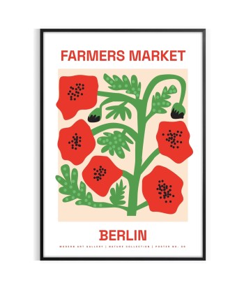 Affiche Botanique Marché Fermier à prix réduit toute l'année