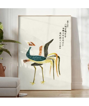 Vintage Bird Japanese Japan Wall Print Vous souhaitez 