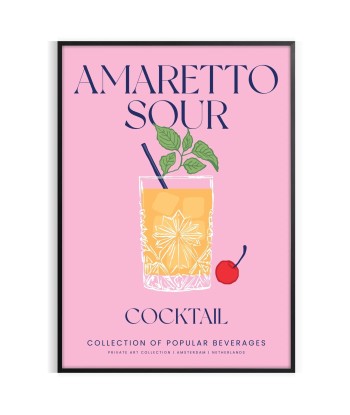 Amaretto Sour Cocktail Affiche JUSQU'A -70%! 