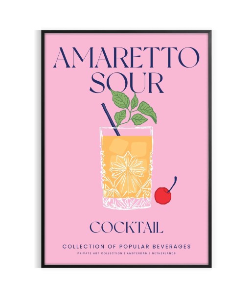 Amaretto Sour Cocktail Affiche JUSQU'A -70%! 