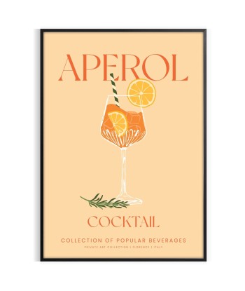 Affiche Cocktail Aperol soldes