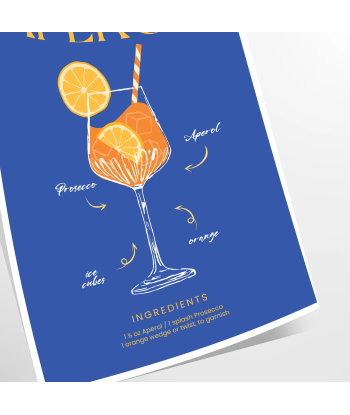 Affiche Cocktail Aperol Venez acheter