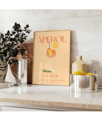 Affiche Cocktail Aperol soldes