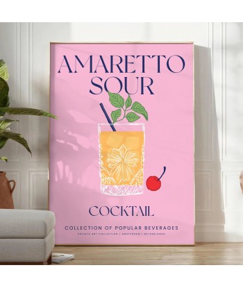 Amaretto Sour Cocktail Affiche JUSQU'A -70%! 