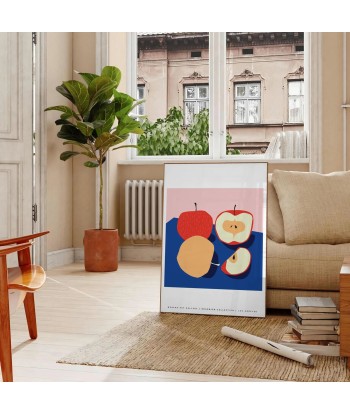 Affiche Fruits Pomme brillant des détails fins