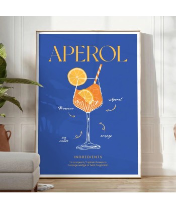 Affiche Cocktail Aperol Venez acheter