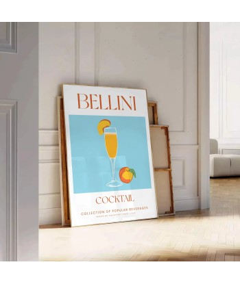 Cocktail Bellini Affiche basket pas cher