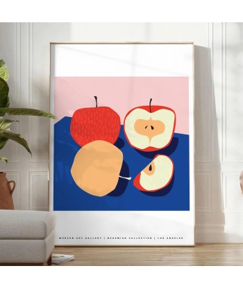 Affiche Fruits Pomme brillant des détails fins