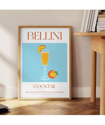 Cocktail Bellini Affiche basket pas cher