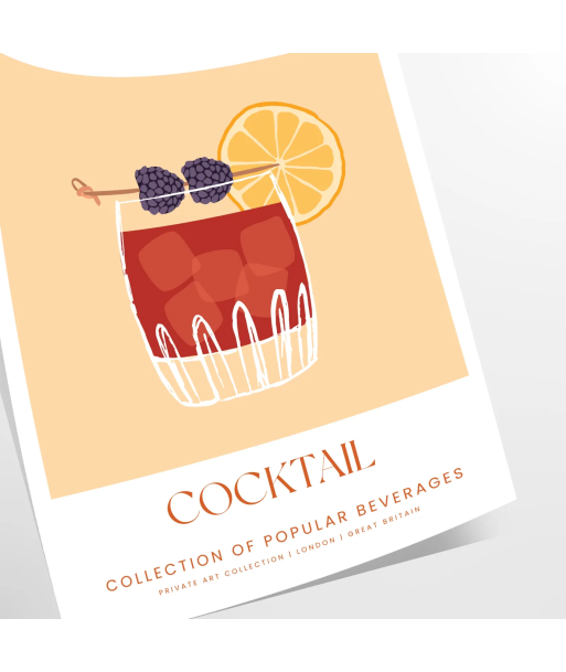 Cocktail Ronce Affiche en linge