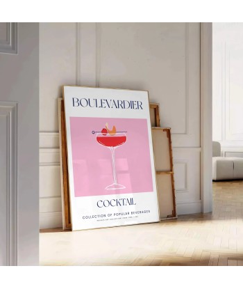 Cocktail Boulevardier Poster solde