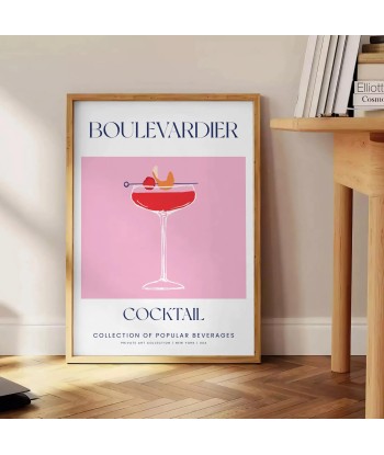 Cocktail Boulevardier Poster solde