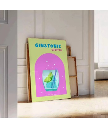 Cocktail Gin Tonic Poster le concept de la Pate a emporter 