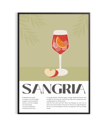 Affiche Sangria Cocktail de technologie