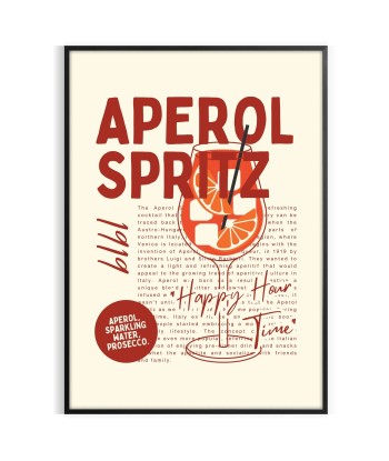 Affiche Cocktail Spritz destockage