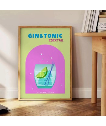 Cocktail Gin Tonic Poster le concept de la Pate a emporter 