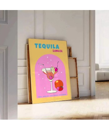 Cocktail Tequila Sunrise Affiche Livraison rapide