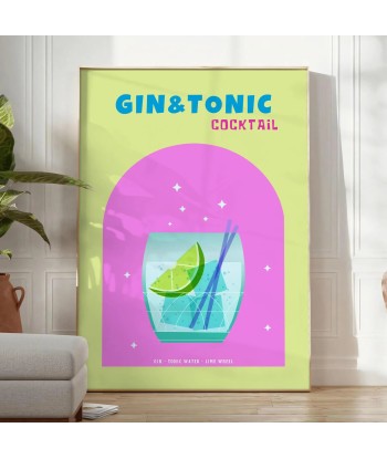 Cocktail Gin Tonic Poster le concept de la Pate a emporter 