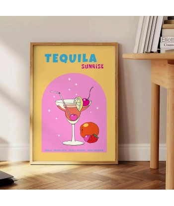 Cocktail Tequila Sunrise Affiche Livraison rapide