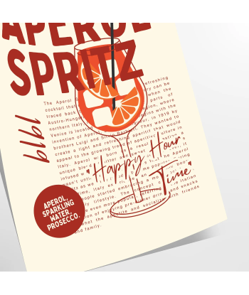 Affiche Cocktail Spritz destockage