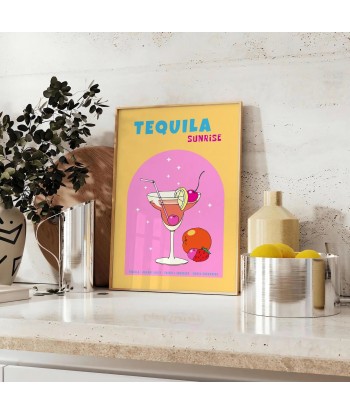 Cocktail Tequila Sunrise Affiche Livraison rapide