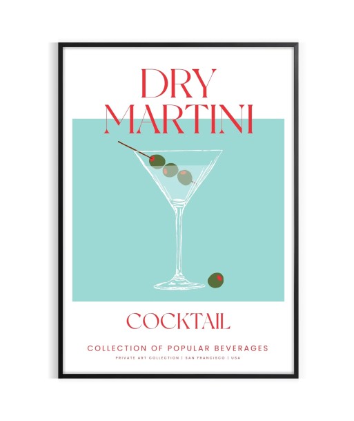 Affiche Cocktail Mafficheini Sec Le MVP de beaucoup