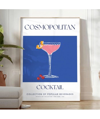 Affiche Cocktail Cosmopolite Jusqu'à 80% De Réduction