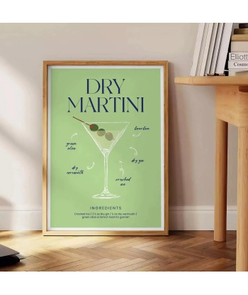 Affiche Cocktail Mafficheini Sec du meilleur 