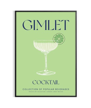 Affiche Cocktail Gimlet À commander