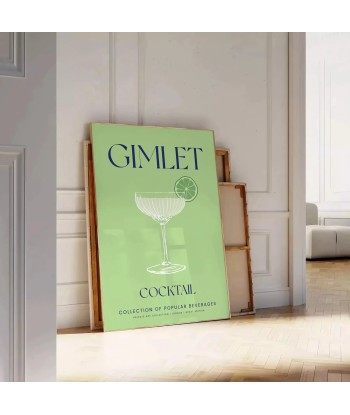 Affiche Cocktail Gimlet À commander