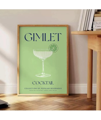 Affiche Cocktail Gimlet À commander