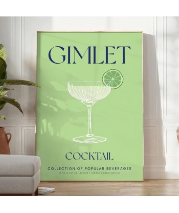 Affiche Cocktail Gimlet À commander