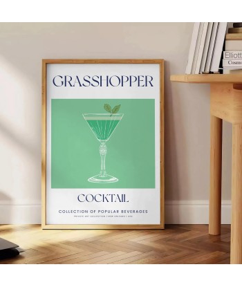 Affiche Cocktail Sauterelle acheter