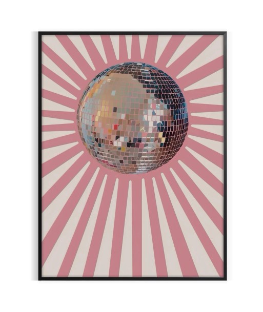 Disco Graphic Wall Print solde