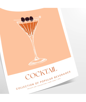 Affiche Cocktail Manhattan Les êtres humains sont 