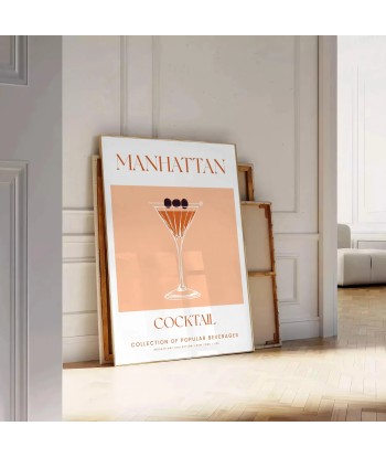 Affiche Cocktail Manhattan Les êtres humains sont 