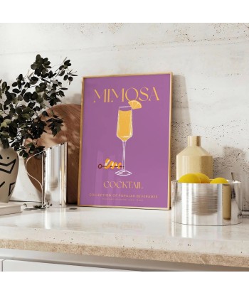 Cocktail Mimosa Poster brillant des détails fins