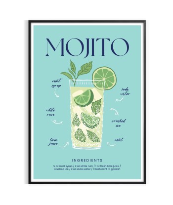 Cocktail Mojito Affiche ou a consommer sur place