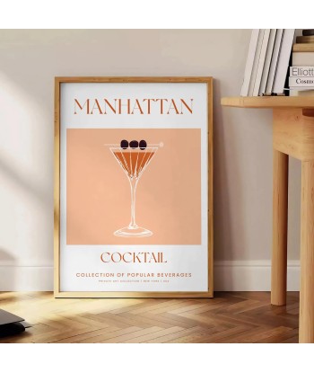 Affiche Cocktail Manhattan Les êtres humains sont 