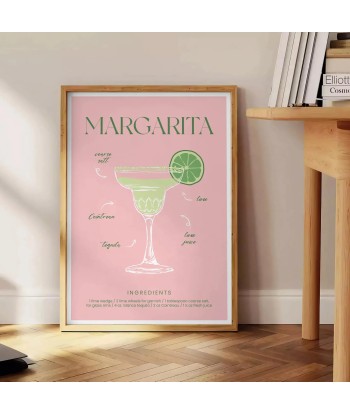 Affiche Cocktail Margarita à prix réduit toute l'année