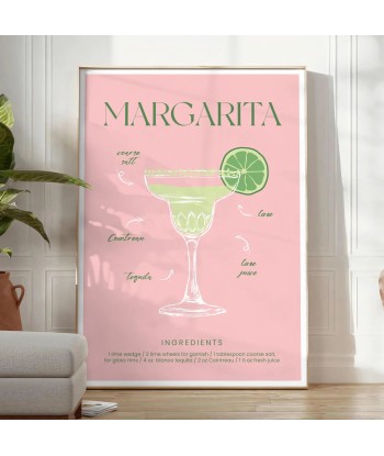 Affiche Cocktail Margarita à prix réduit toute l'année