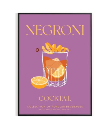 Cocktail Negroni Affiche 1 outlet