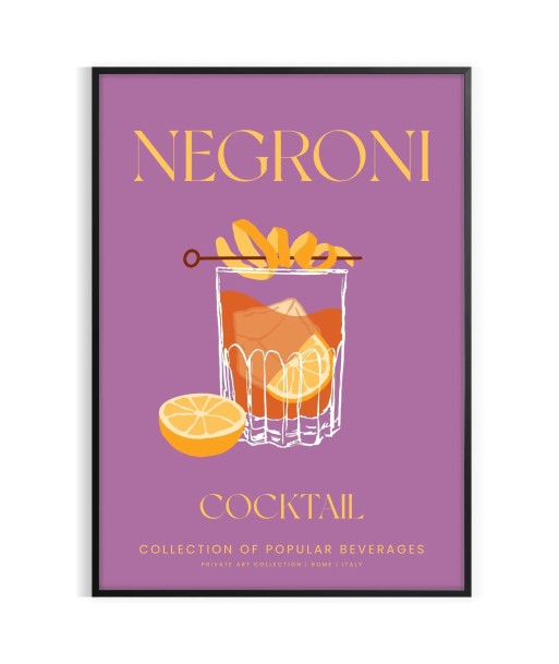 Cocktail Negroni Affiche 1 outlet