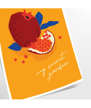 Affiche Fruits Mon Jardin Secret le des métaux précieux