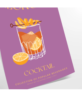 Cocktail Negroni Affiche 1 outlet