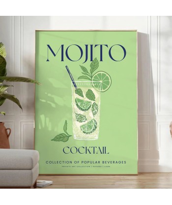 Affiche Cocktail Mojito Venez découvrir notre 