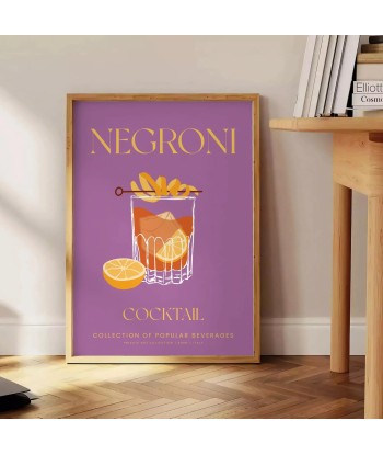 Cocktail Negroni Affiche 1 outlet