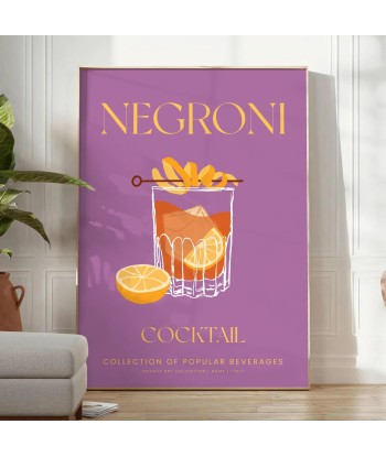 Cocktail Negroni Affiche 1 outlet