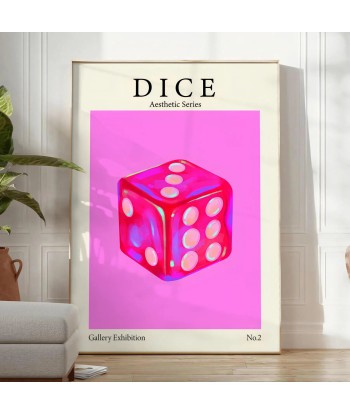 Dice Aesthic Series Trendy Print pas chere